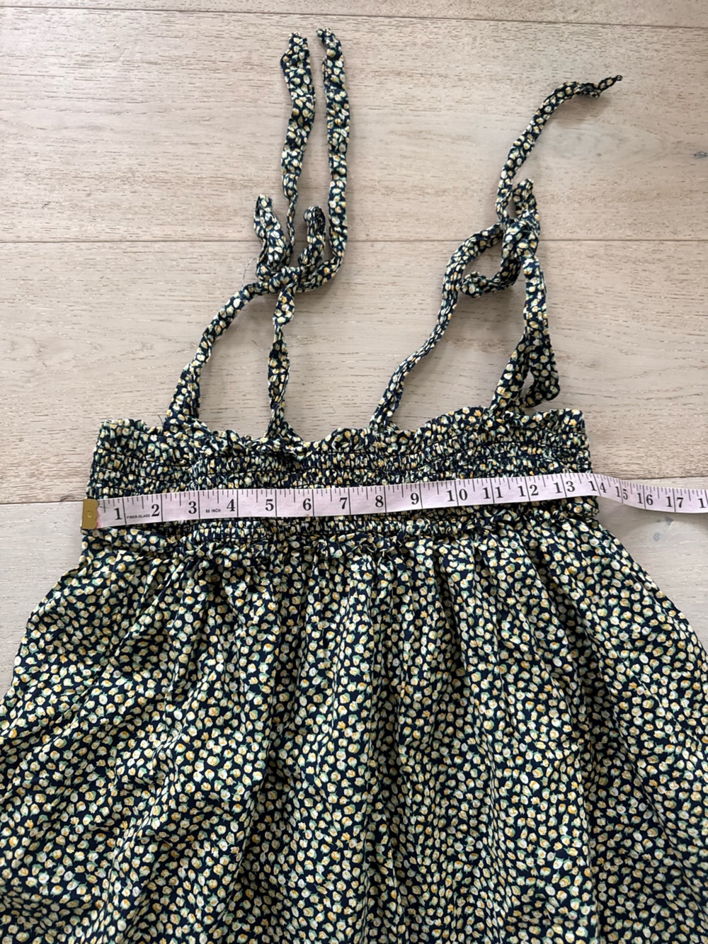 BURU Tie Top MINI Dress - lemon s/m - Picture 6 of 9